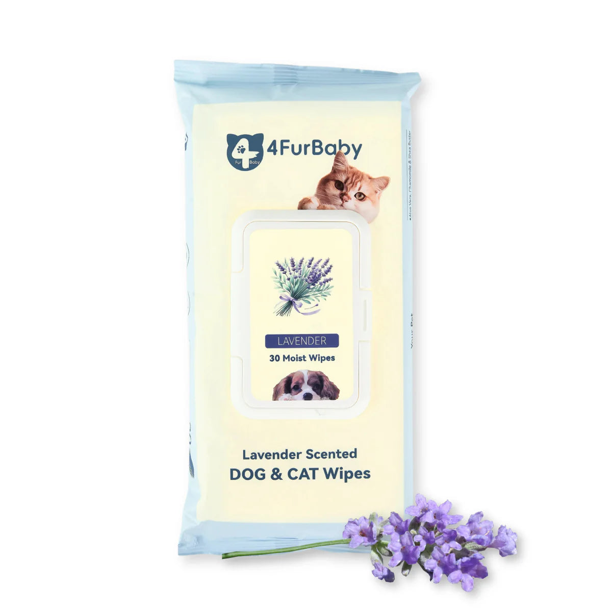 100 counts Extra - Thick Plant Wipes Premium 100% Plant - Based & Compostable Pet Grooming Wipes – Keep Your Pet Fresh the EZ Way - 4FurBaby