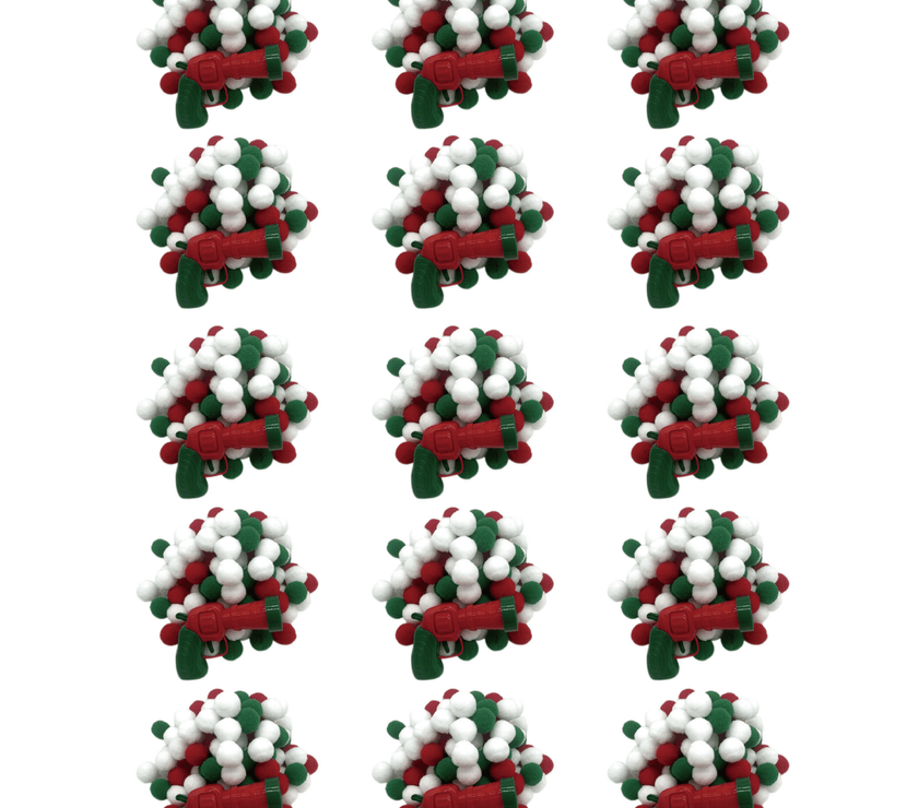 Cat Paradise Interactive Toy Set - Silent Colorful Ball Launcher Gun Set (Vibrant Plush Balls + Plastic Gun) - 4FurBaby