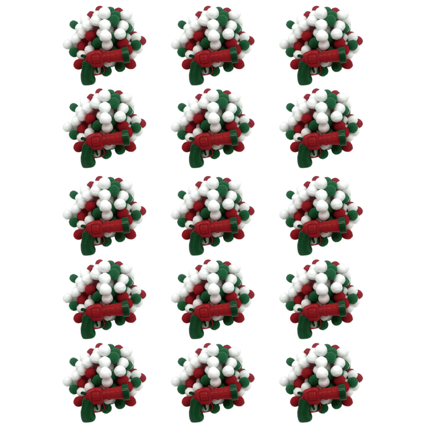 Cat Paradise Interactive Toy Set - Silent Colorful Ball Launcher Gun Set (Vibrant Plush Balls + Plastic Gun) - 4FurBaby