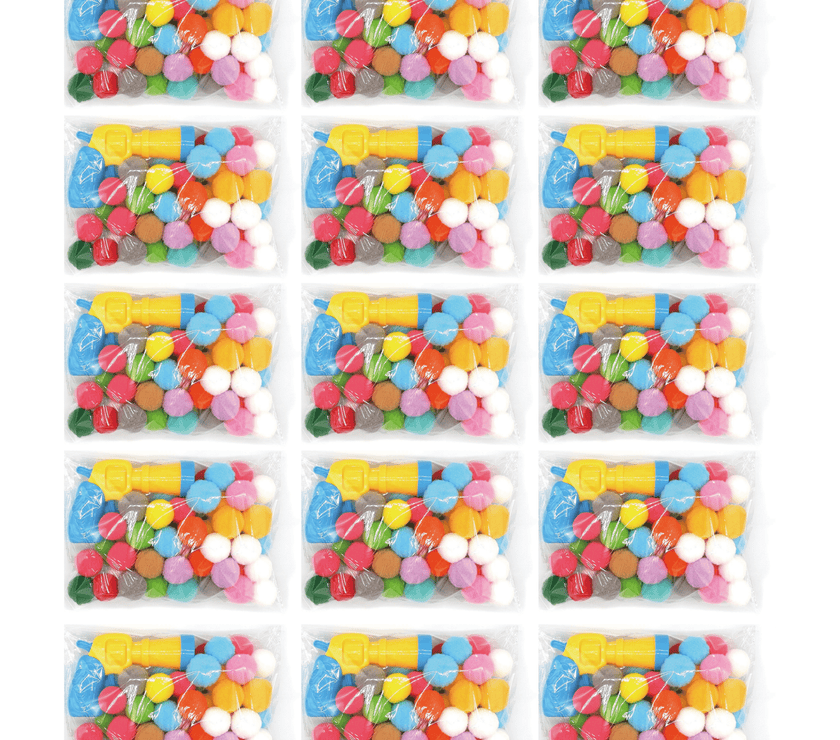 Cat Paradise Interactive Toy Set - Silent Colorful Ball Launcher Gun Set (Vibrant Plush Balls + Plastic Gun) - 4FurBaby