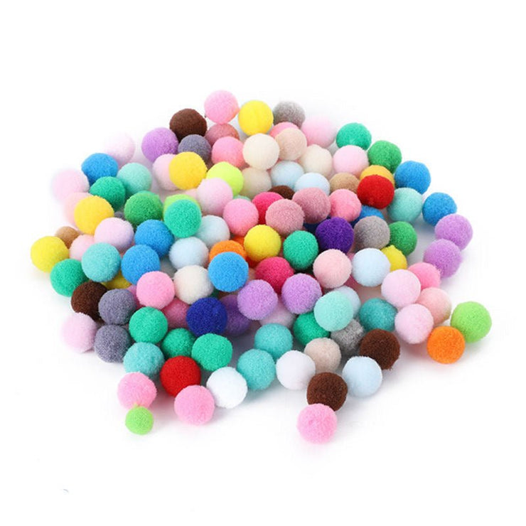 Cat Paradise Interactive Toy - Silent Colorful Ball Launcher Gun Set (50 Vibrant Plush Balls + Yellow - Green Gun) - 4FurBaby