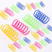 Cat Toy - Colorful Plastic Spring Ball Interactive Set (Pack of 4) - 4FurBaby