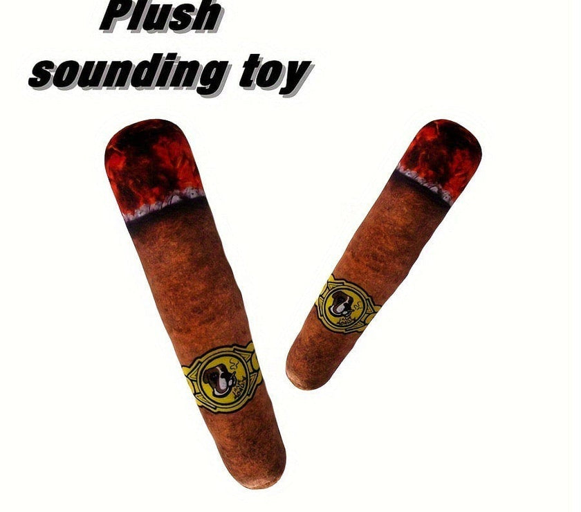 Pet Toy - Realistic Cigar Plush Chew Toy for Dogs and Cats - 4FurBaby