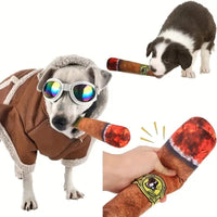 Pet Toy - Realistic Cigar Plush Chew Toy for Dogs and Cats - 4FurBaby