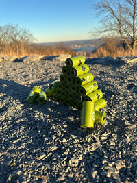 biodegradable trash pet poop bags along with a dispenser designed for convenience and easy to tear