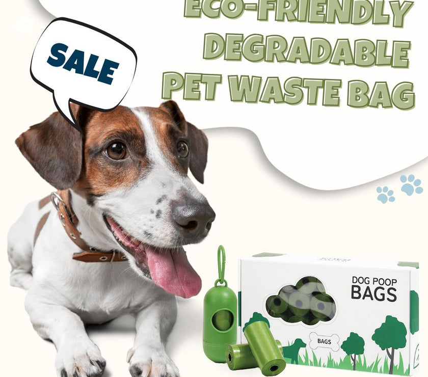 Value Pack poop bag - Eco - Friendly Degradable Pet Waste Bag Set - Thick Poop Bags with Dispenser - 4FurBaby